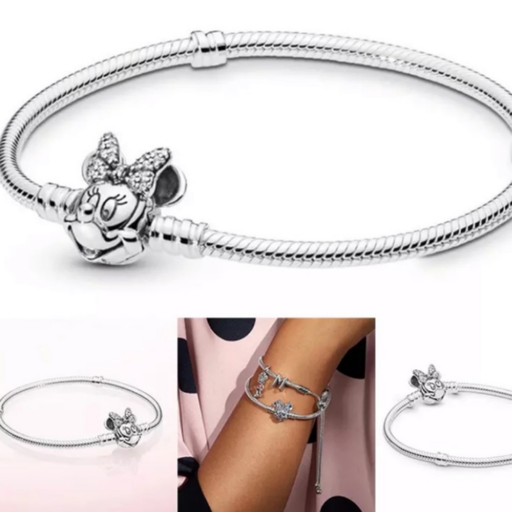 Minnie Mouse European Charm Bracelet